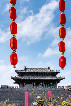 江蘇揚(yáng)州東關(guān)街的城門城墻遺址