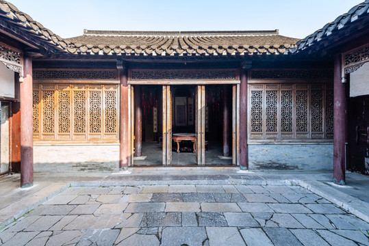 江蘇揚(yáng)州個園的園林古建筑