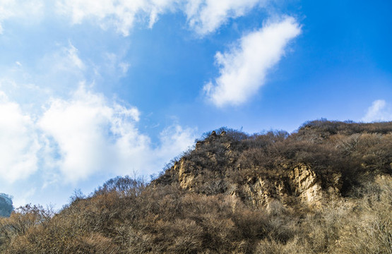 天津薊州區(qū)白蛇谷冬季自然風(fēng)光