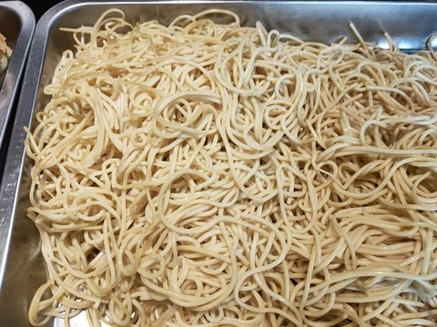 手工面條特寫