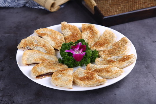 豆沙芝麻餅