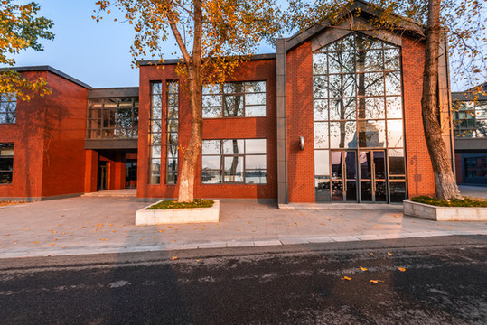 江蘇揚州特色小鎮(zhèn)城市建筑和道路