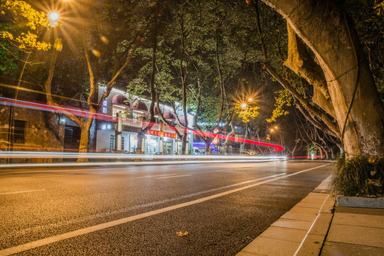 杭州南山路夜景