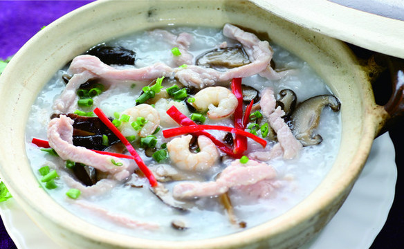 香菇瘦肉蝦仁粥