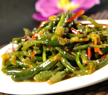 小炒黃瓜花