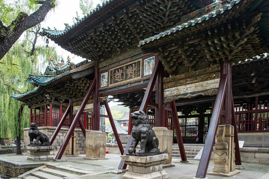 山西晉祠對越牌樓