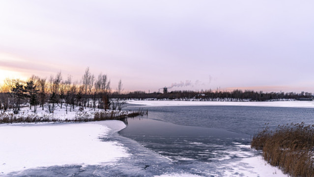 長(zhǎng)春北湖國(guó)家濕地公園冬季風(fēng)景