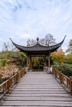 揚(yáng)州瘦西湖風(fēng)景區(qū)的徐園桃花塢