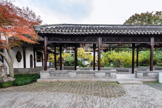 揚(yáng)州瘦西湖風(fēng)景區(qū)的徐園桃花塢