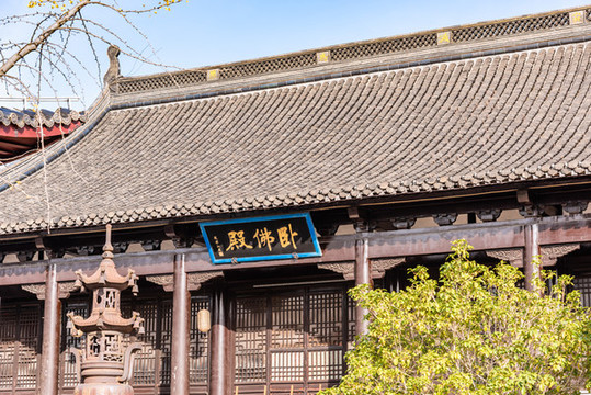 中國揚(yáng)州大明寺的臥佛殿