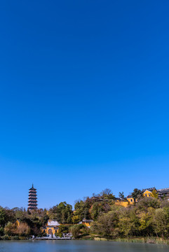 中國(guó)揚(yáng)州觀音山禪寺和棲靈塔