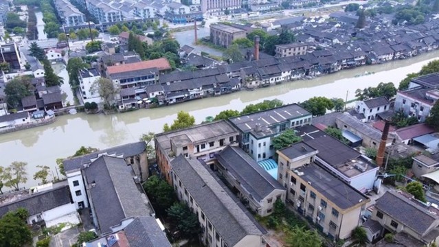 航拍嘉興烏鎮(zhèn)