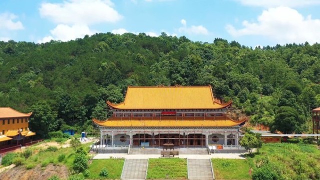 實(shí)拍江西吉安縣彌陀寺寺廟建筑