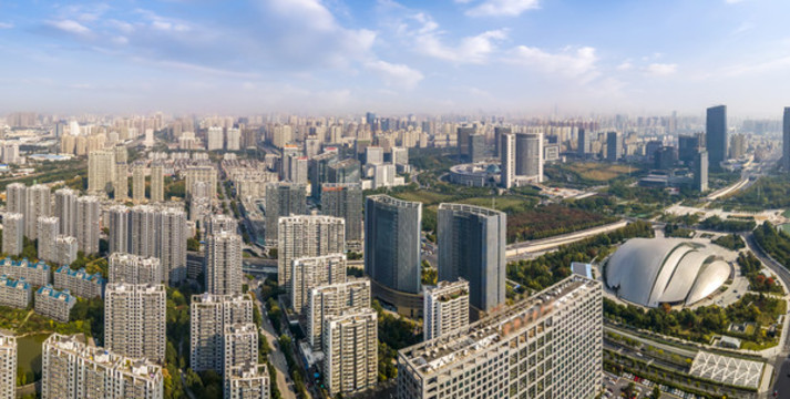航拍合肥市容市貌