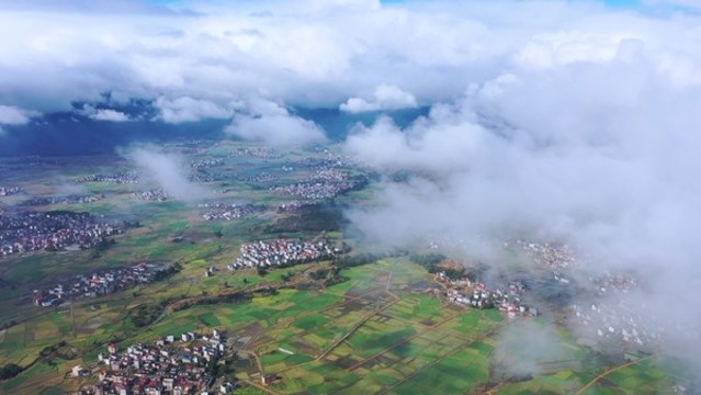 高空俯瞰江西永新