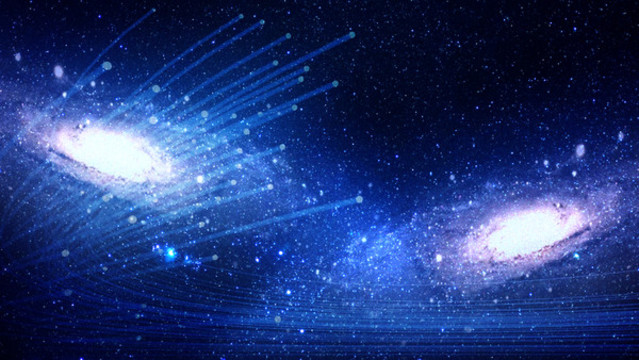 藍色浩瀚宇宙