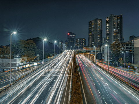 炫彩光影光燈光夜景