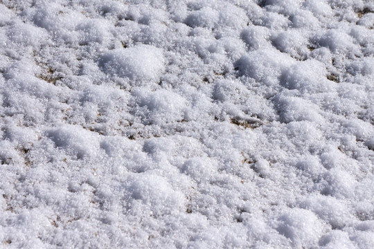 冬季的雪山雪地