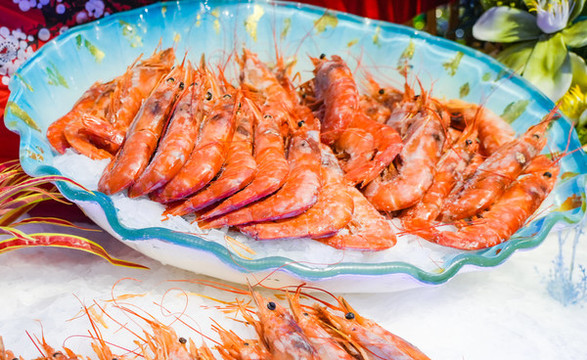 海鮮自助餐廳的海鮮美食