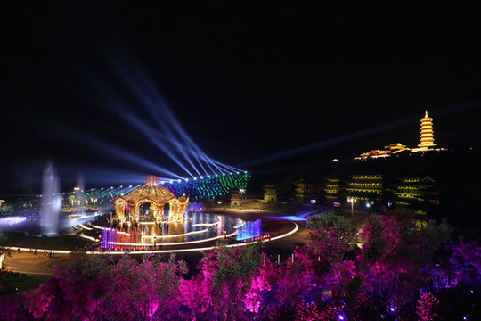 憨山文化景區(qū)夜景燈光秀