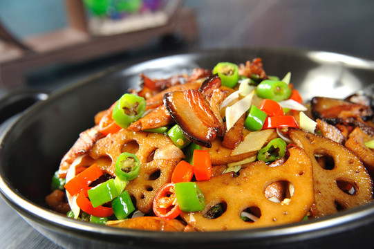醬肉炒藕片