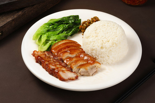 叉燒拼燒鵝飯