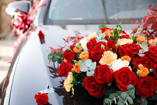 婚車鮮花