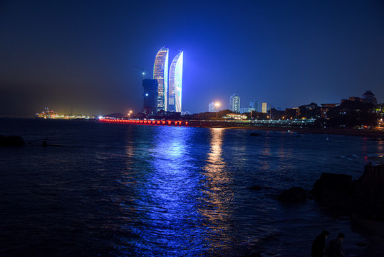 廈門雙子塔夜景