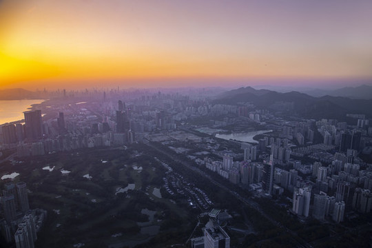 深圳灣暮色