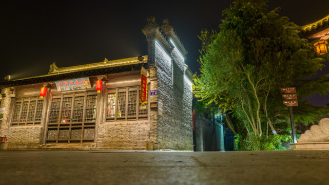 鹽城東臺(tái)安豐古鎮(zhèn)夜景