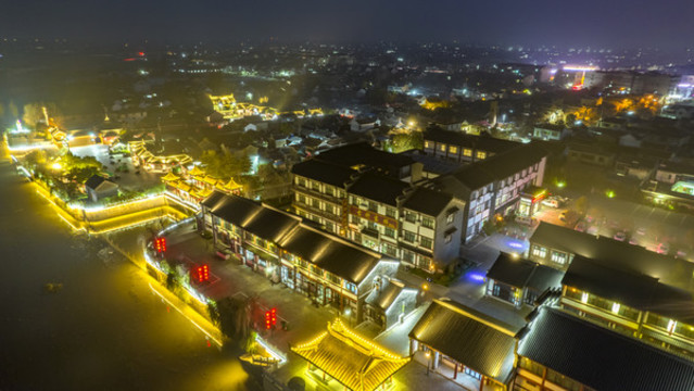 鹽城東臺安豐古鎮(zhèn)夜景