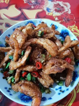 油炸基圍蝦
