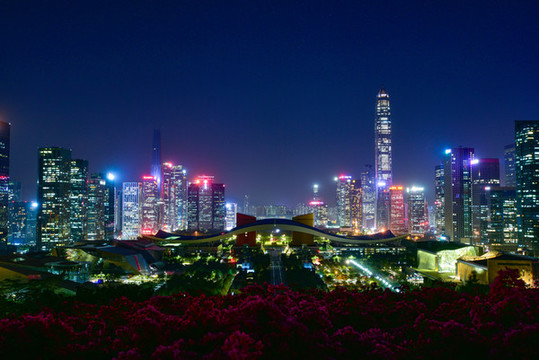 深圳福田中心區(qū)夜景