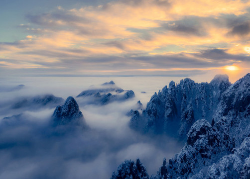 黃山雪景