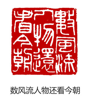 數(shù)風流人物還看今朝a印章