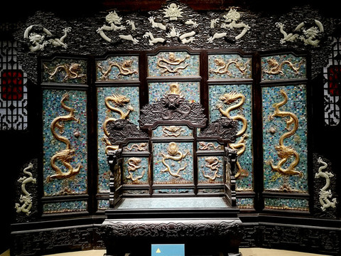 清代木椅屏風(fēng)