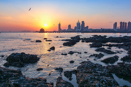 棧橋夕照