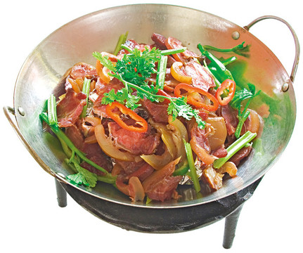 干鍋帶皮牛肉