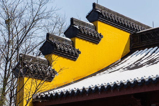 杭州永福寺雪霽