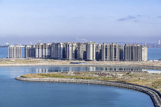 建設(shè)中的中國海南省?；◢u風(fēng)景