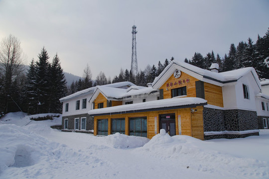 雪鄉(xiāng)雪房子東北旅游雪景