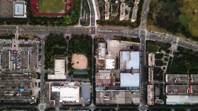 市區(qū)交通公路俯拍
