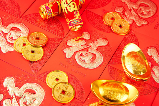春節(jié)靜物紅包