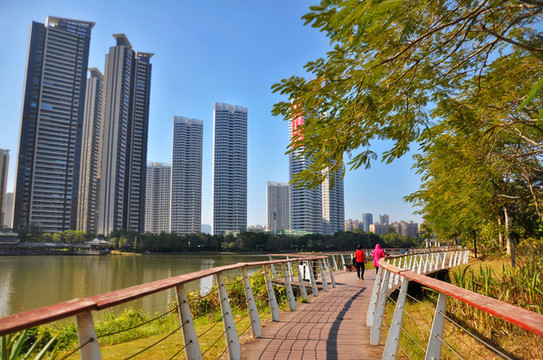 金山湖公園風(fēng)光