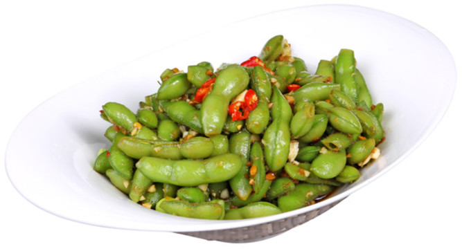 涼拌毛豆