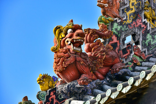 彩陶獅子