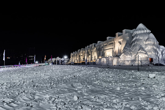 長春世界雕塑公園冰雪樂園夜景