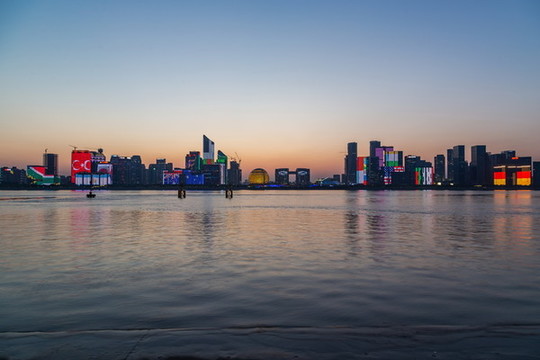 杭州錢江新城夜色