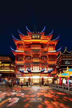 2022虎年豫園燈會(huì)夜景