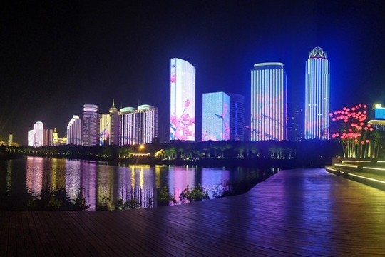城市建筑夜景風(fēng)光